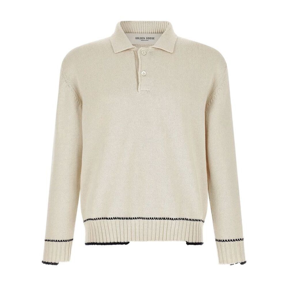 Golden Goose Men Golden Goose Men Polo In Cotone Con Bordi A Contrasto